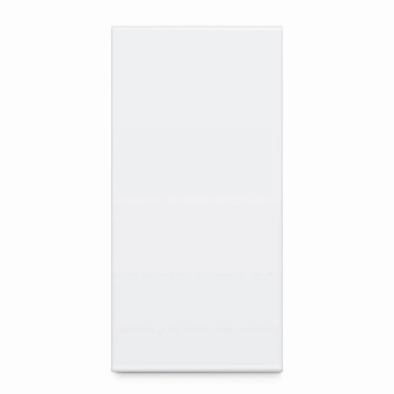 British-Style Single Gang Back Box, White, 3.39''x3.39''