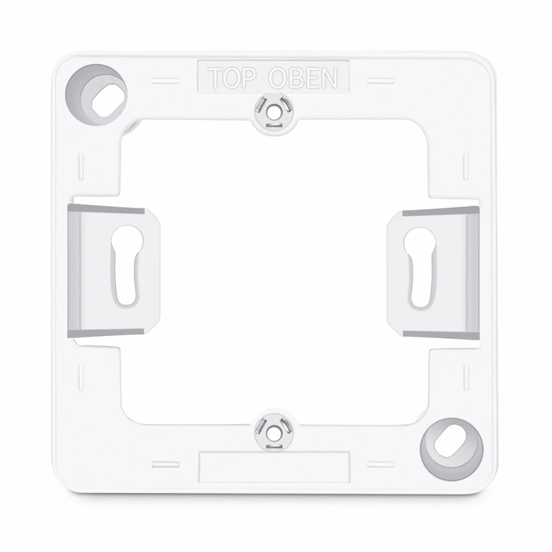 German-Style Single Gang Back Box, White, 3.35'' x 3.35''