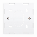 British-Style Single Gang Back Box, White, 3.39''x3.39''