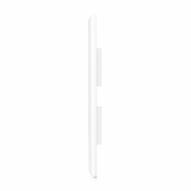 Single Gang Keystone Faceplate, Label Pockets, 2 Ports, White, 4.49'' x 2.76''
