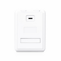 Surface Mount Box, 1 Port, Unloaded, White