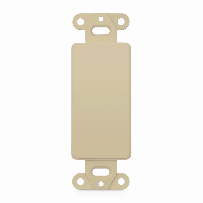 FFSystemâ„¢ Faceplate Frame Keystone Blank Insert, Ivory, 4.09'' x 1.4''