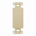 FFSystemâ„¢ Faceplate Frame Keystone Blank Insert, Ivory, 4.09'' x 1.4''