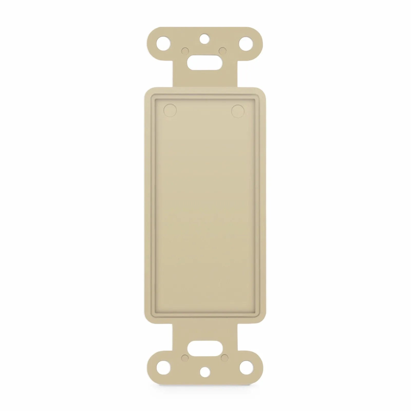 FFSystemâ„¢ Faceplate Frame Keystone Blank Insert, Ivory, 4.09'' x 1.4''