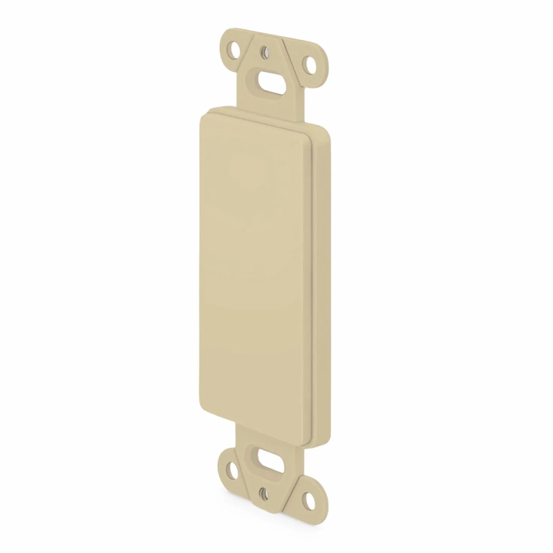 FFSystemâ„¢ Faceplate Frame Keystone Blank Insert, Ivory, 4.09'' x 1.4''