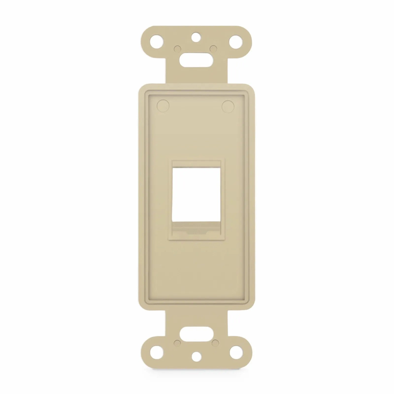 SyncEaseFFSystemâ„¢ Faceplate Frame Keystone Insert, 1 Ports, Ivory, 4.09'' x 1.4''