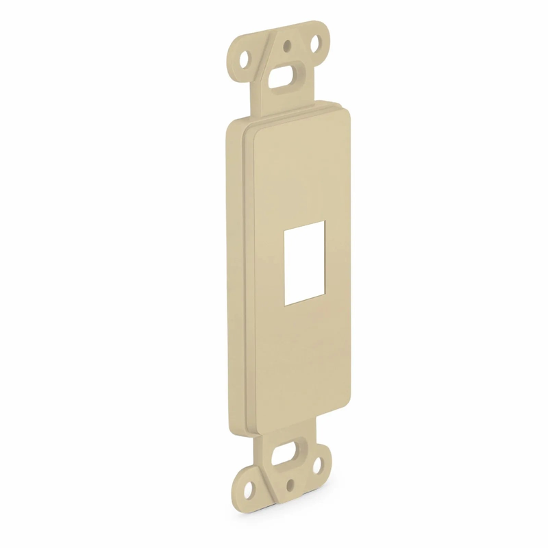 SyncEaseFFSystemâ„¢ Faceplate Frame Keystone Insert, 1 Ports, Ivory, 4.09'' x 1.4''