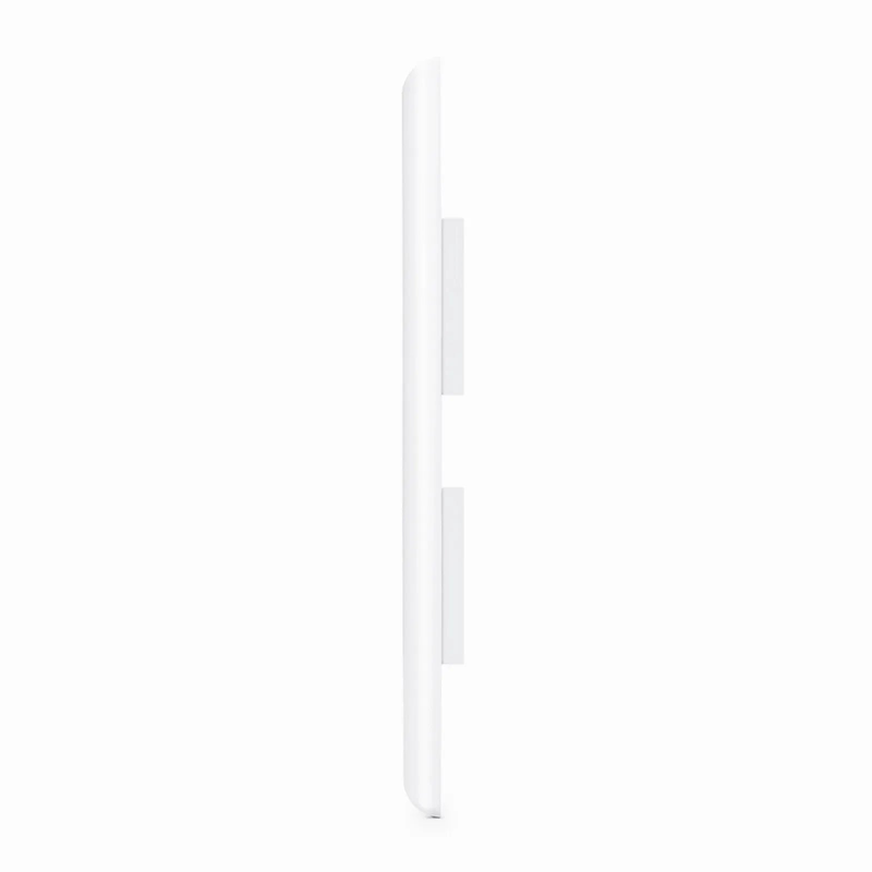 Single Gang Keystone Faceplate, Label Pockets, 4 Ports, White, 4.49'' x 2.76''