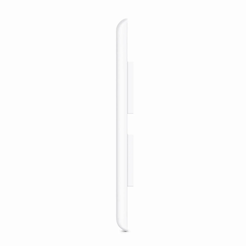 Single Gang Keystone Faceplate, Computer and Telephone Identification Icons, 2 Ports, White, 4.49'' x 2.76''