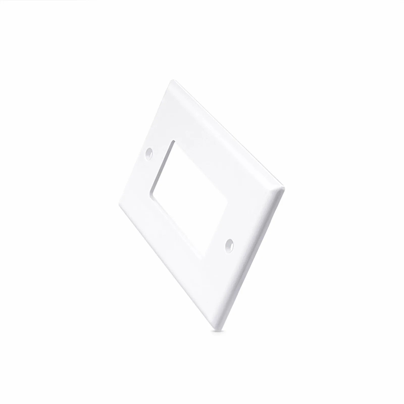 Single Gang Faceplate Frame, White, 4.87'' x 2.95''
