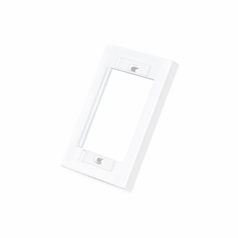 Single-Gang MOS Faceplate Frame, White