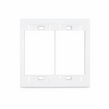 Dual-Gang MOS Faceplate Frame, White