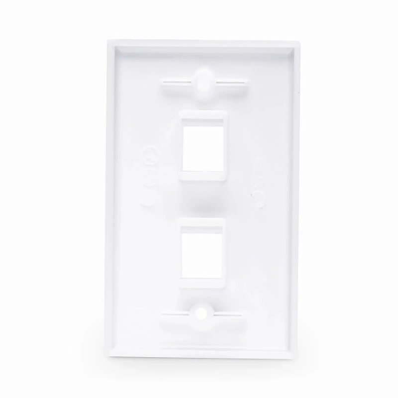 Two Ports Keystone Single Gang Wall Plate