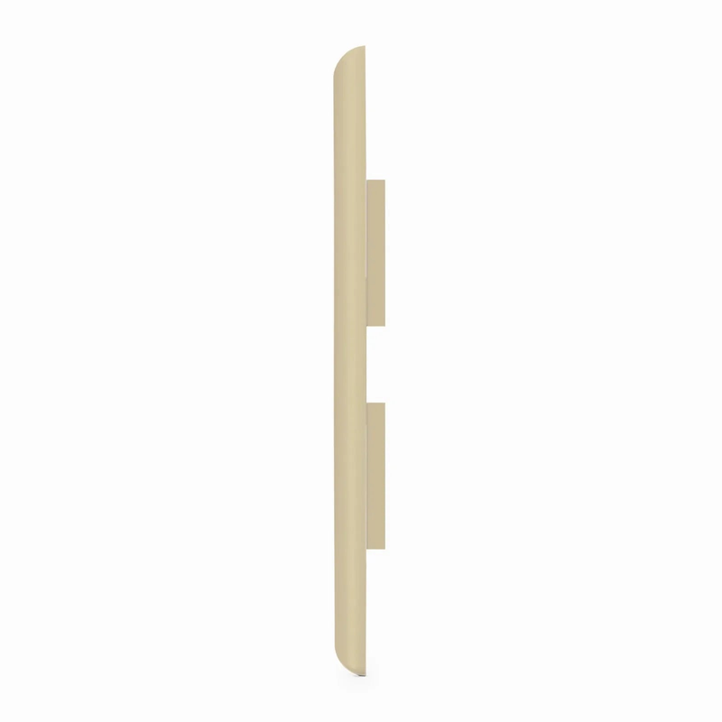 SyncEase Single Gang Four Port Keystone Faceplate, Label Pockets, Ivory
