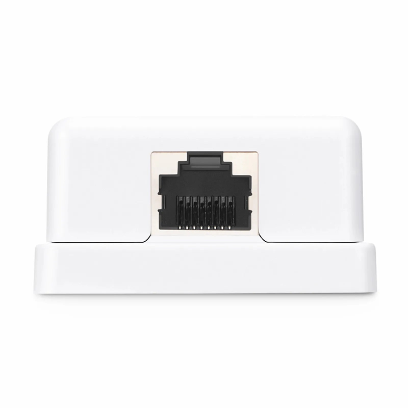Cat6 RJ45 Shielded Surface Mount Box, 1 Port, White