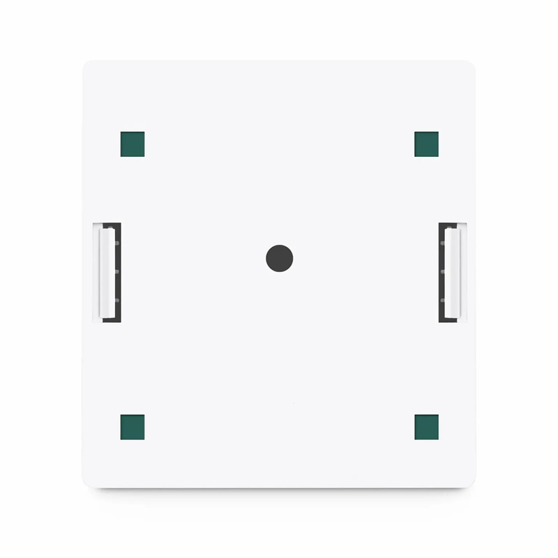 Cat6a RJ45 Shielded Surface Mount Box, 2 Ports, White