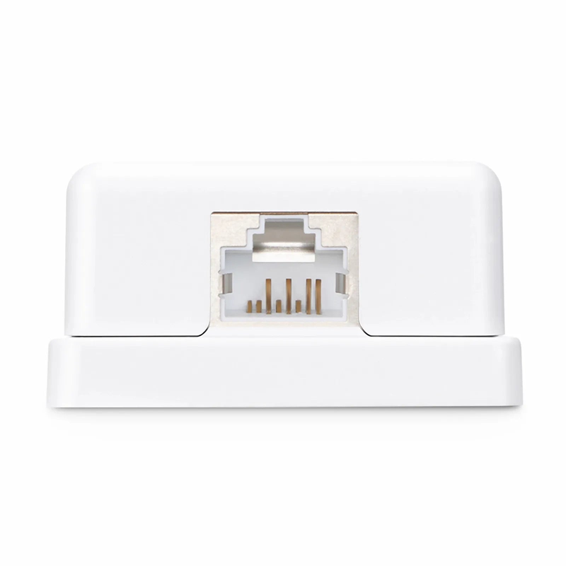 Cat6a RJ45 Shielded Surface Mount Box, 1 Port, White