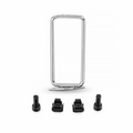 1U 1.6" Single D-ring Vertical Cable Manager with M6 Model Screws and Nuts, 10PCS/Pack