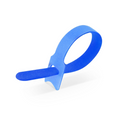 100Pcs/Pack 6in.L x 0.5in.W T-type Reusable Cable Ties, Blue