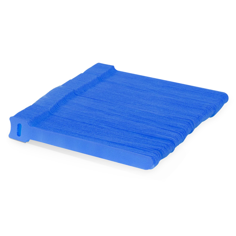 100Pcs/Pack 6in.L x 0.5in.W T-type Reusable Cable Ties, Blue