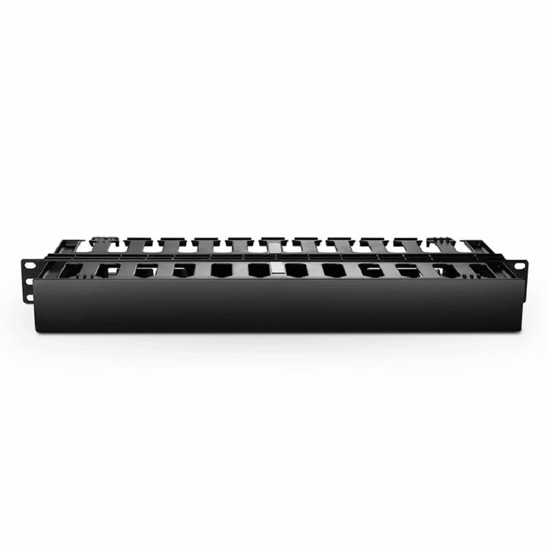 Horizontal Dual Sided Manager, 1RU, Finger Duct with Cover, 6.85 in. Depth