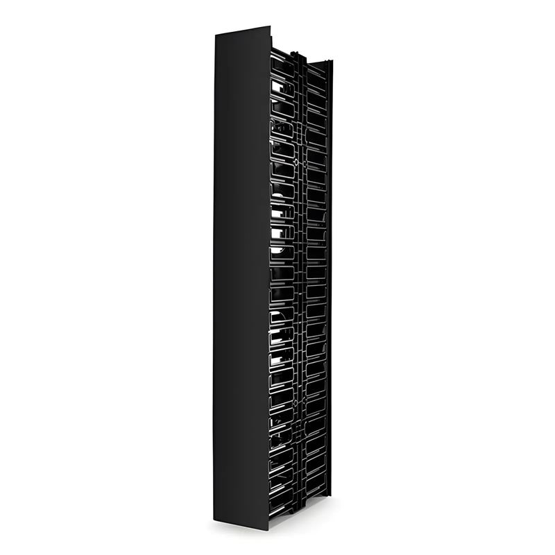 Vertical Dual Sided Cable Manager, 45RU, Bend Radius Finger, 4.9 in. Wide
