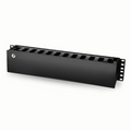 Horizontal Single Sided Manager, 2RU, Finger Duct with Cover, 3.43 in. Depth