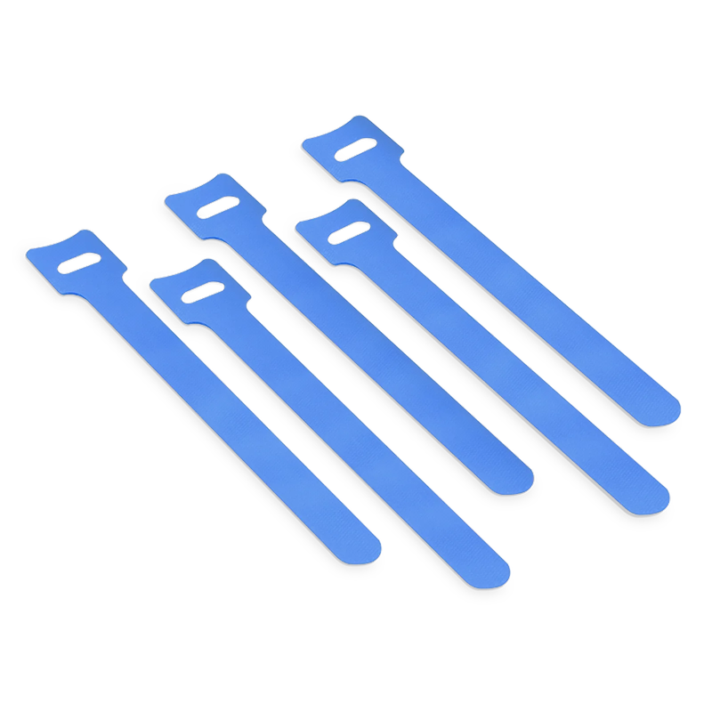 100Pcs/Pack 6in.L x 0.5in.W T-type Reusable Cable Ties, Blue