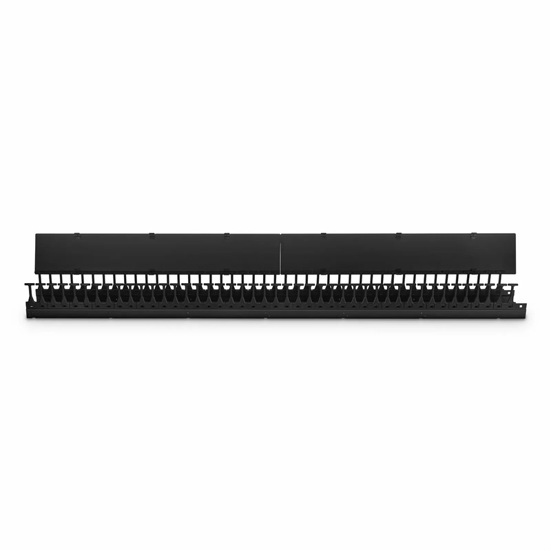 Vertical Single Sided Steel Cable Manager, 45RU, Bend Radius Finger, 5.5 in. Wide