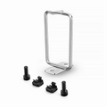 1U 1.6'' Single D-ring Vertical Cable Manager with M6 Model Screws and Nuts