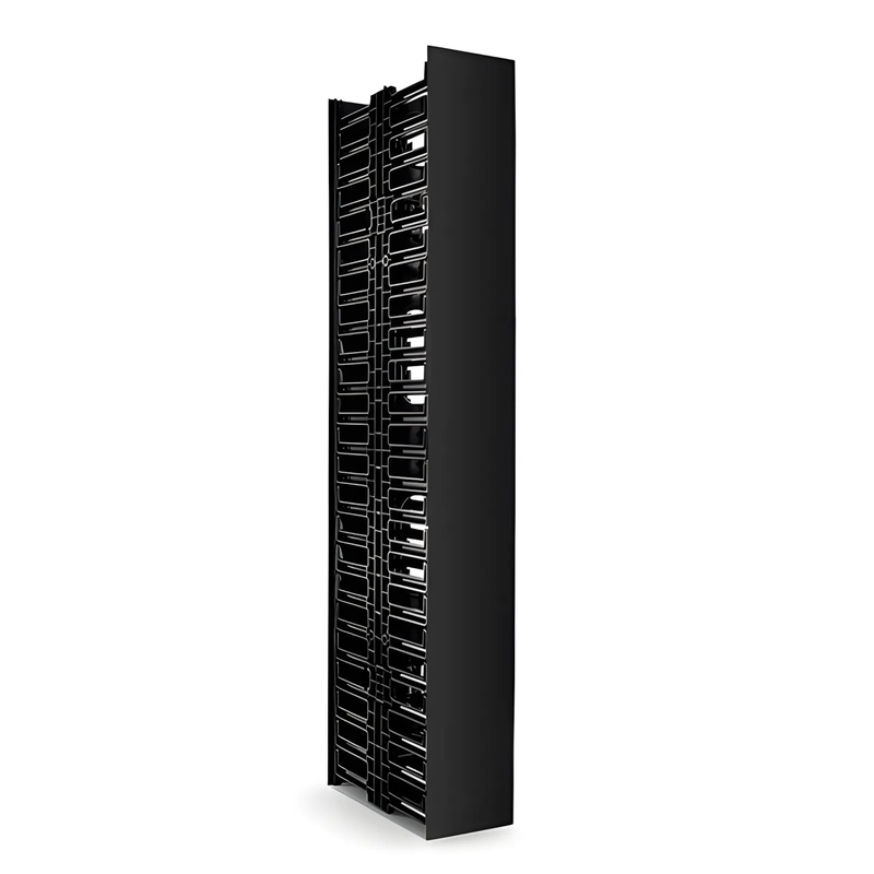 Vertical Dual Sided Cable Manager, 45RU, Bend Radius Finger, 4.9 in. Wide