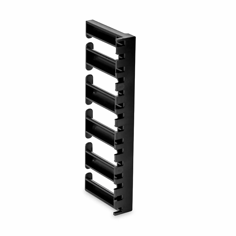 Vertical Single Sided Cable Manager, 5RU, Bend Radius Finger, 1.02 in. Wide