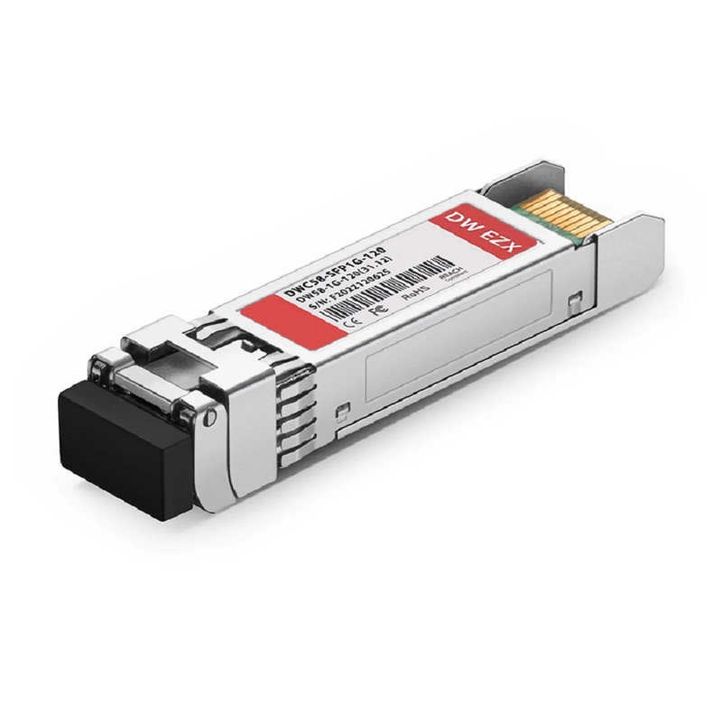 Cisco DWDM-SFP10G-C Compatible SFP+ 10G DWDM C-band Tunable 96Chs 50GHz 80km DOM Duplex LC/UPC SMF Optical Transceiver Module for Transmission