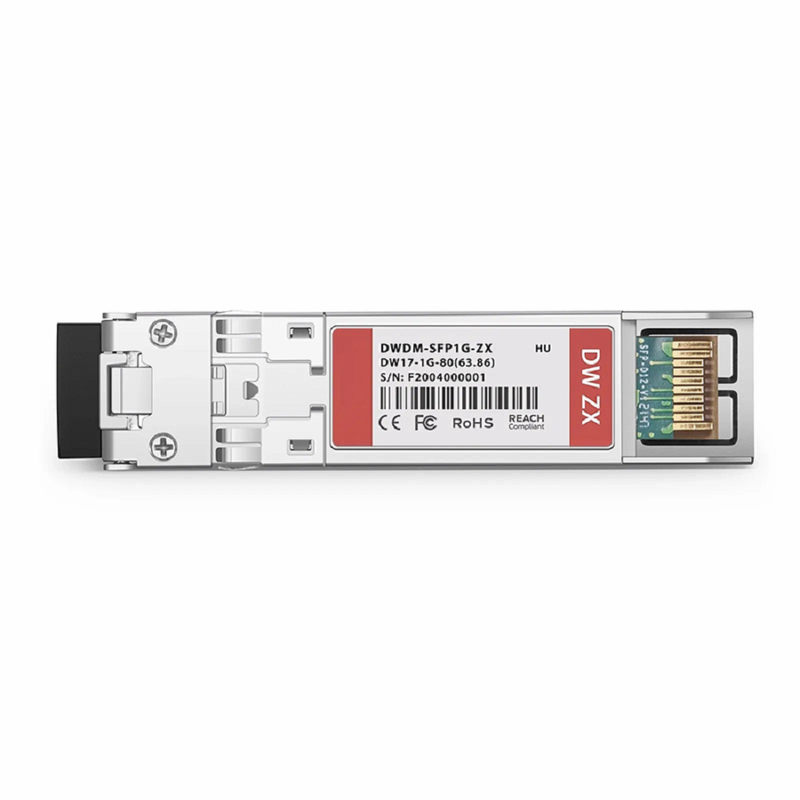 Cisco C37 DWDM-SFP-4772-80 Compatible SFP 1000BASE-DWDM 1547.72nm 100GHz 80km DOM Duplex LC/UPC SMF Optical Transceiver Module for Transmission