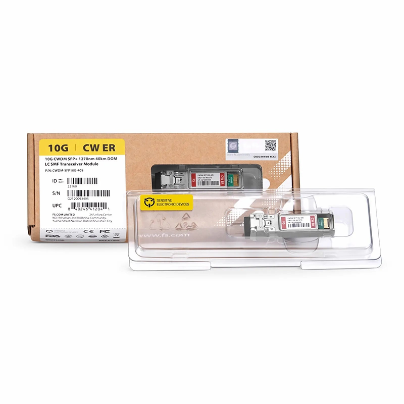Cisco CWDM-SFP10G-1530-I Compatible SFP+ 10G CWDM 1530nm 40km DOM Duplex LC/UPC SMF Optical Transceiver Module for Transmission (Industrial)