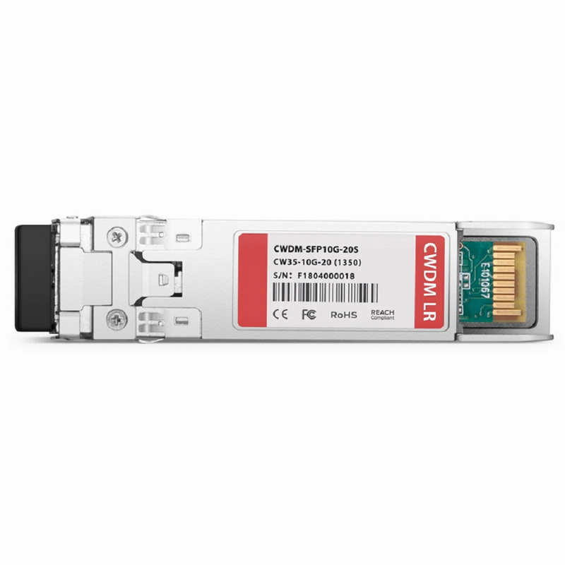 Cisco CWDM-SFP10G-1310-20 Compatible SFP+ 10G CWDM 1310nm 20km DOM Duplex LC/UPC SMF Optical Transceiver Module for Transmission