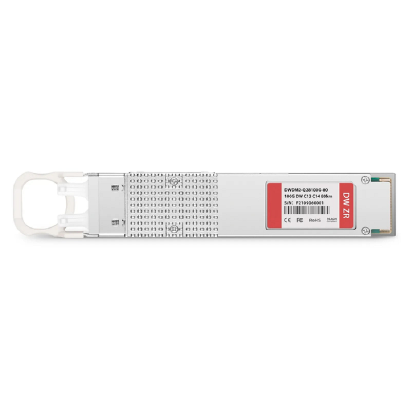 Cisco C41 C42 Compatible QSFP28 100G DWDM PAM4 80km (Require EDFA and TDCM) DOM Duplex CS/UPC SMF Optical Transceiver Module for Transmission