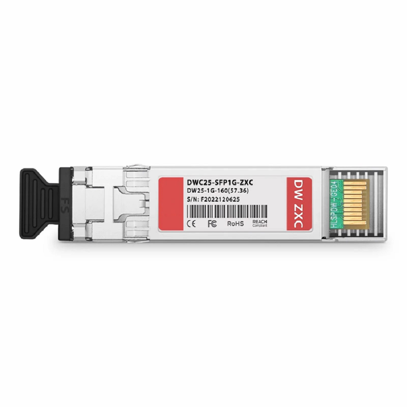Cisco C37 DWDM-SFP-4772 Compatible SFP 1000BASE-DWDM 1547.72nm 100GHz 160km DOM Duplex LC/UPC SMF Optical Transceiver Module for Transmission