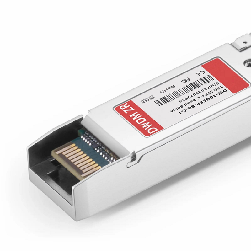 Dell Compatible SFP+ 10G DWDM C-band Tunable 96Chs 50GHz 40km DOM Duplex LC/UPC SMF Optical Transceiver Module for Transmission (Industrial)