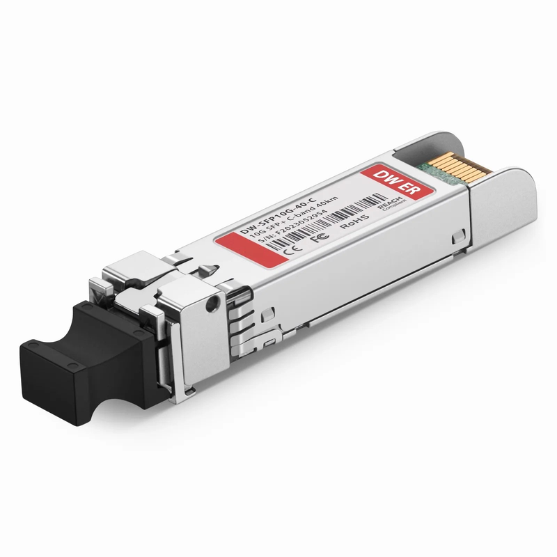 Cisco Compatible SFP+ 10G DWDM C-band Tunable 96Chs 50GHz 40km DOM Duplex LC/UPC SMF Optical Transceiver Module for Transmission