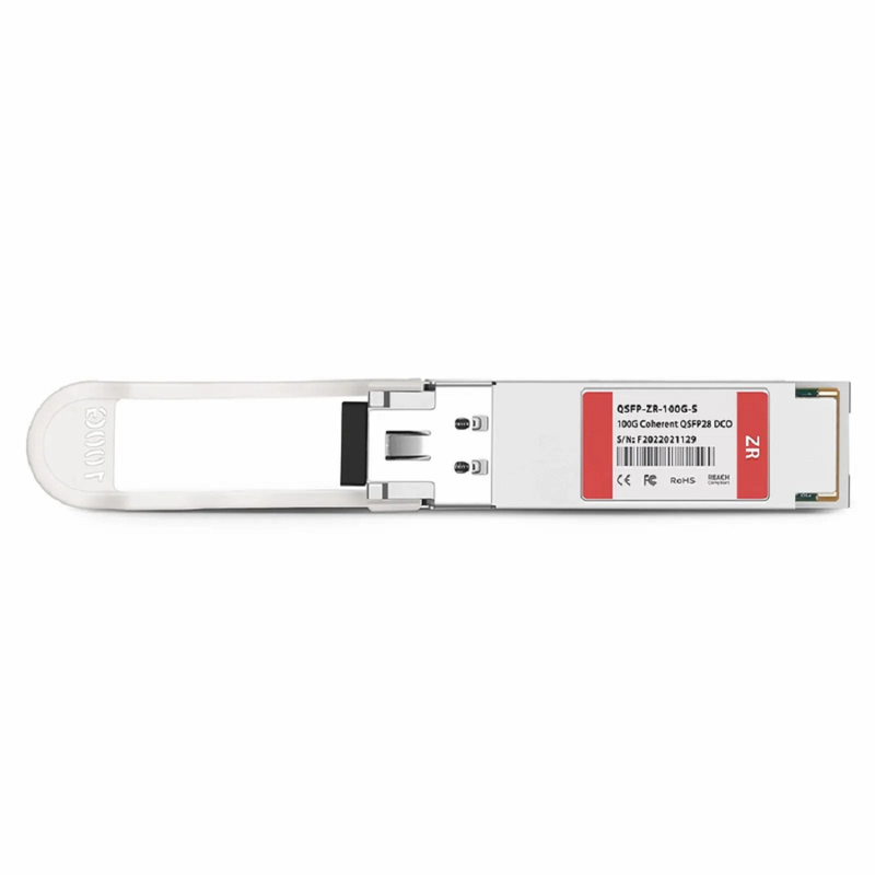 Brocade Compatible QSFP28 DCO 100G DWDM C-band Tunable Coherent 80km DOM Duplex LC/UPC SMF Optical Transceiver Module for Transmission(Industrial)