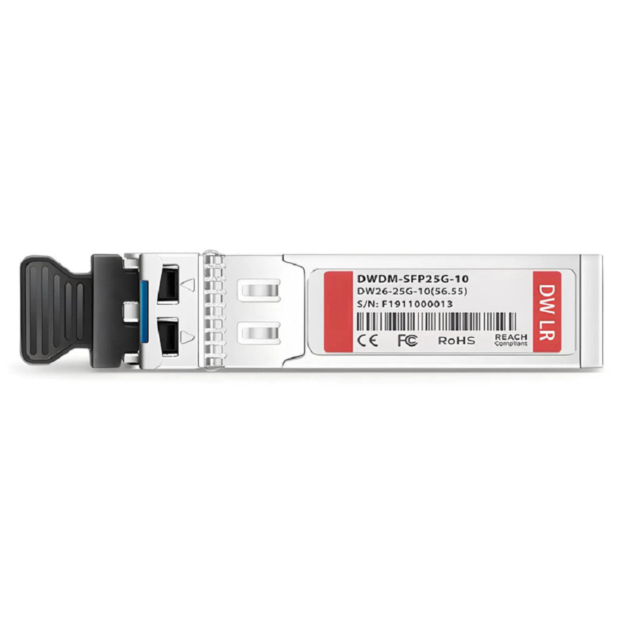Cisco C26 DWDM-SFP25G-56.55 Compatible SFP28 25G DWDM 1556.55nm 100GHz 10km DOM Duplex LC/UPC SMF Optical Transceiver Module for Transmission