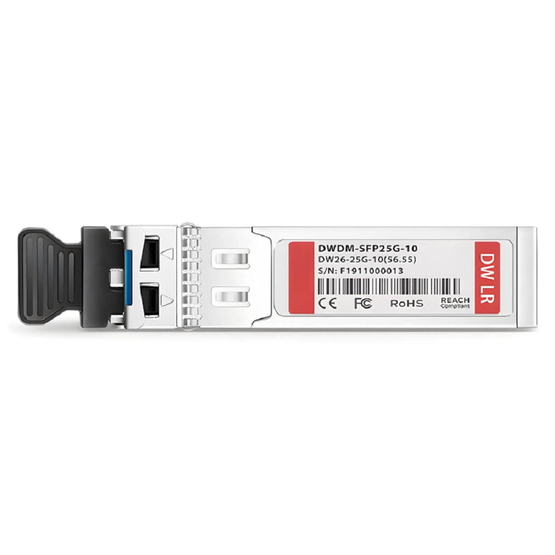 Cisco C41 DWDM-SFP25G-44.53 Compatible SFP28 25G DWDM 1544.53nm 100GHz 10km DOM Duplex LC/UPC SMF Optical Transceiver Module for Transmission