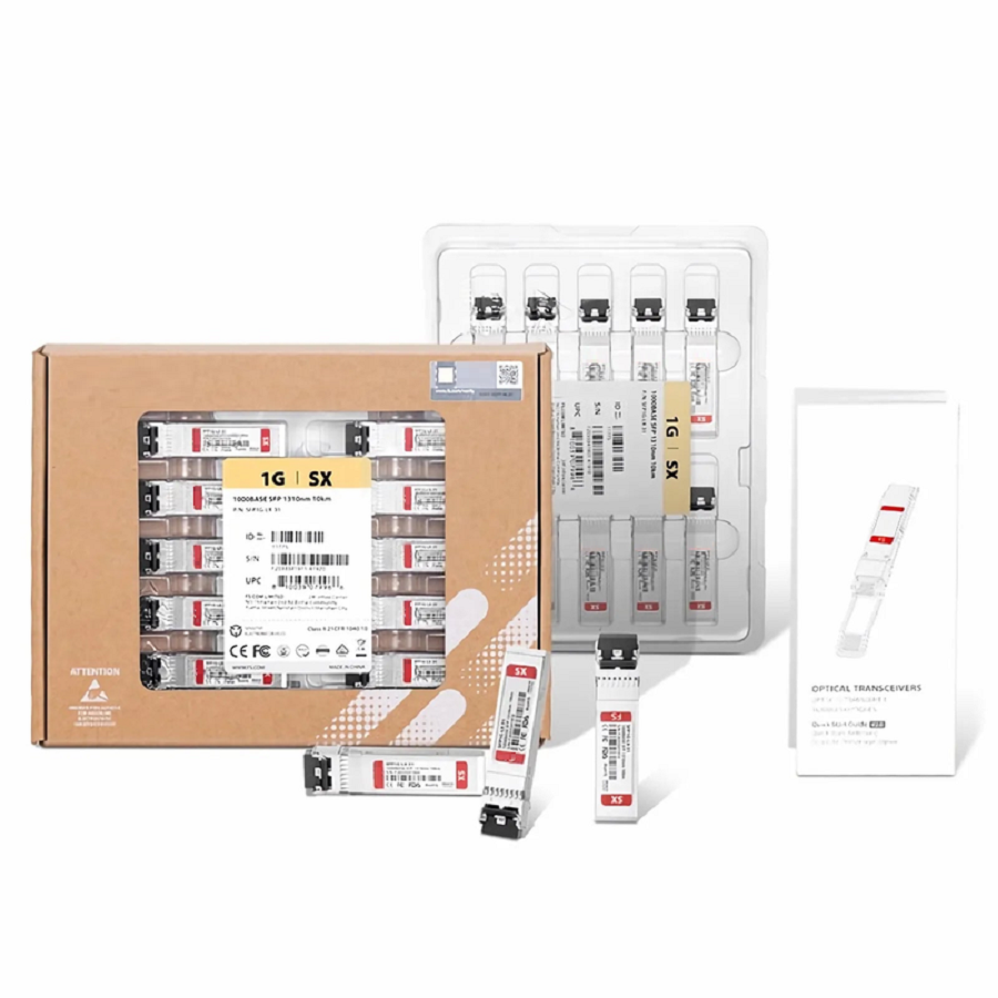 HPE Aruba J4858D Compatible 1000BASE-SX SFP 850nm 550m DOM Duplex LC/UPC MMF Optical Transceiver Module