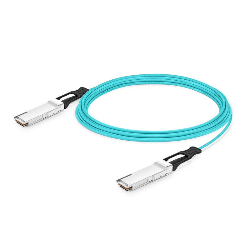 100m (328ft) NVIDIA/Mellanox MFS1S00-H100V Compatible 200G QSFP56 4 x 50G PAM4 InfiniBand HDR Active Optical Cable for Quantum Switches and ConnectX-6 HCA