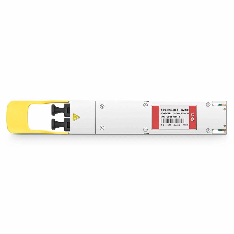 NVIDIA/Mellanox MMS4X00-NM Compatible 800GBASE 2xDR4/DR8 OSFP Closed Finned Top 8 x 100G PAM4 1310nm 500m DOM Dual MPO-12/APC SMF InfiniBand NDR Optical Transceiver Module for Quantum-2 Switches