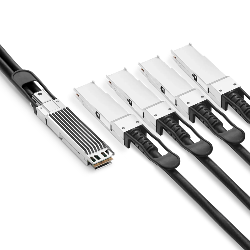 0.5m (2ft) NVIDIA/Mellanox MCP7Y40-N00A Compatible 800G OSFP 8 x 100G PAM4 Finned Top to 4 x 200G QSFP112 2 x 100G PAM4 InfiniBand NDR Passive Direct Attach Copper Breakout Cable for Quantum-2 Switches and ConnectX-7 HCA