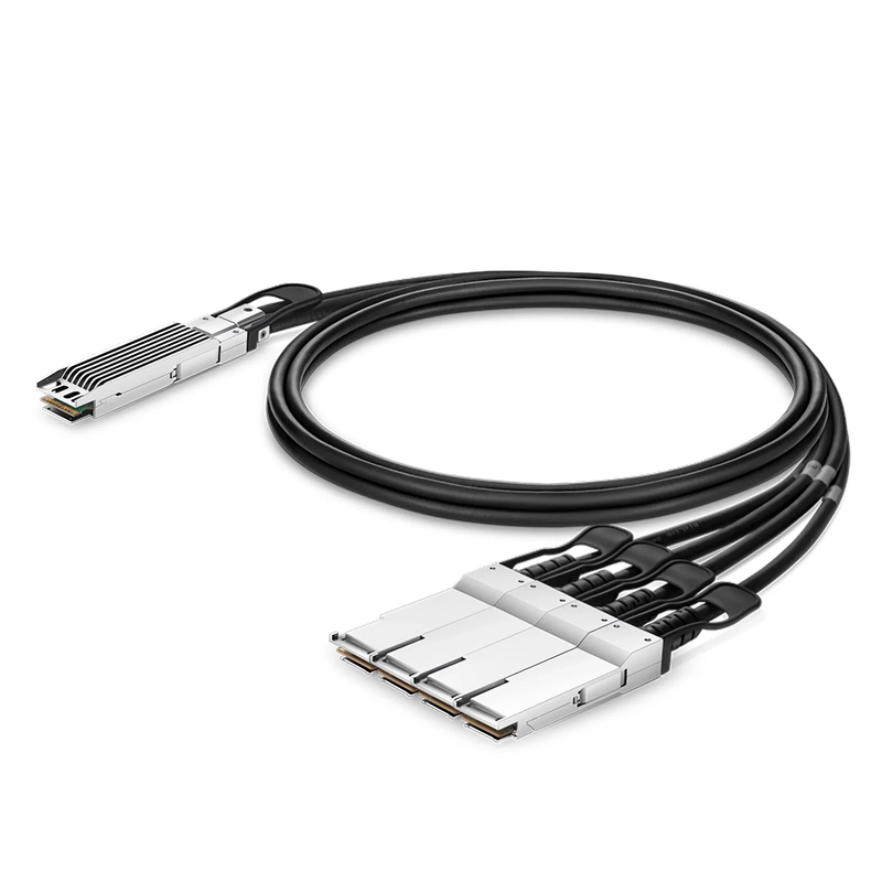 2m (7ft) NVIDIA/Mellanox MCP7Y40-N002 Compatible 800G OSFP 8 x 100G PAM4 Finned Top to 4 x 200G QSFP112 2 x 100G PAM4 InfiniBand NDR Passive Direct Attach Copper Breakout Cable for Quantum-2 Switches and ConnectX-7 HCA
