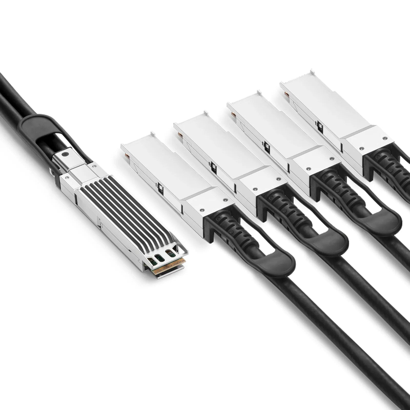 2m (7ft) NVIDIA/Mellanox MCP7Y40-N002 Compatible 800G OSFP 8 x 100G PAM4 Finned Top to 4 x 200G QSFP112 2 x 100G PAM4 InfiniBand NDR Passive Direct Attach Copper Breakout Cable for Quantum-2 Switches and ConnectX-7 HCA