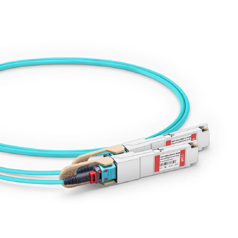 20m (66ft) NVIDIA/Mellanox MFA7U10-H020 Compatible 400G OSFP 8 x 50G PAM4 Finned Top to 2 x 200G QSFP56 4 x 50G PAM4 InfiniBand HDR Active Optical Breakout Cable for Quantum-2 Switches and ConnectX-6 HCA